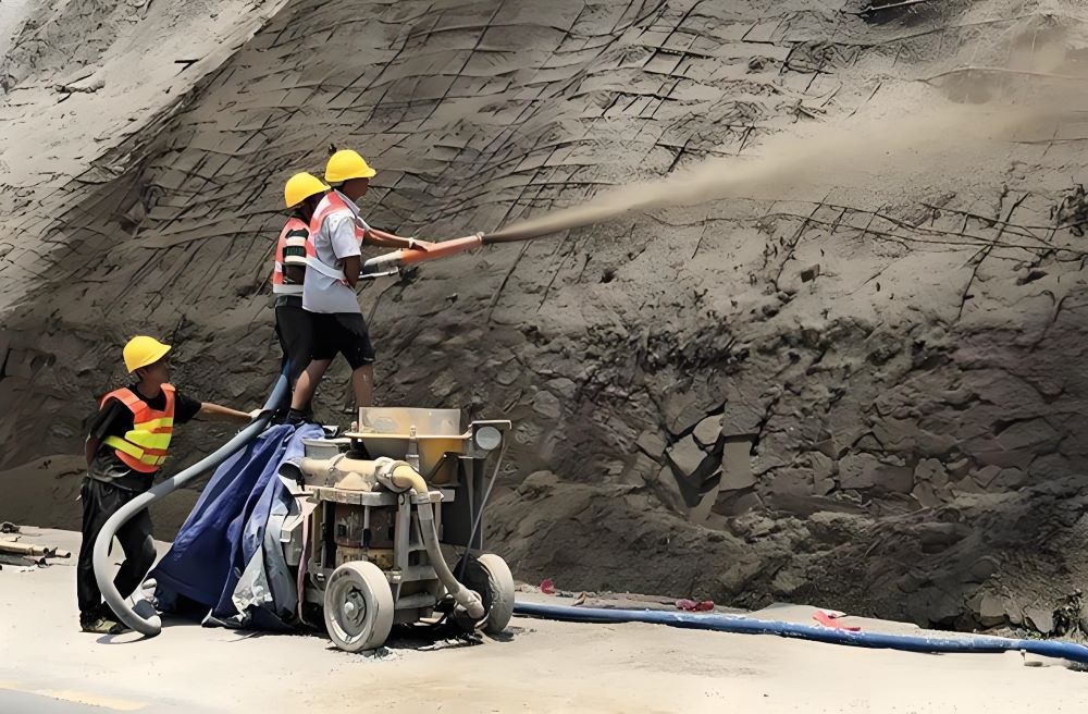 干噴射混凝土工藝的優(yōu)勢及應(yīng)用(圖1)